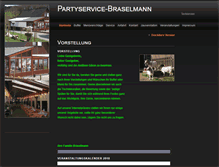 Tablet Screenshot of partyservice-braselmann.de
